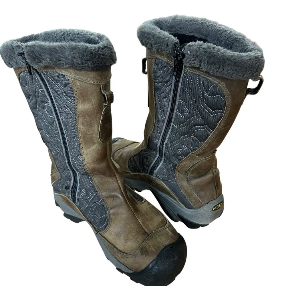 Keen Betty II Brown Leather Winter Waterproof Warm Insulated Boots Womens 7.5